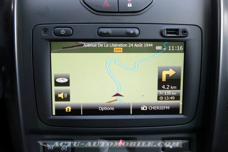 GPS Dacia Duster restylé