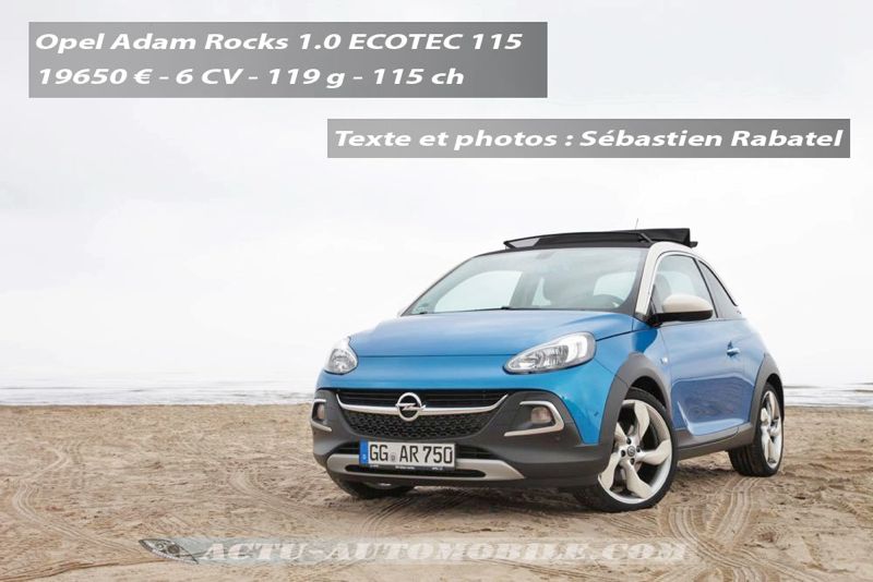 Essai Opel Adam Rocks