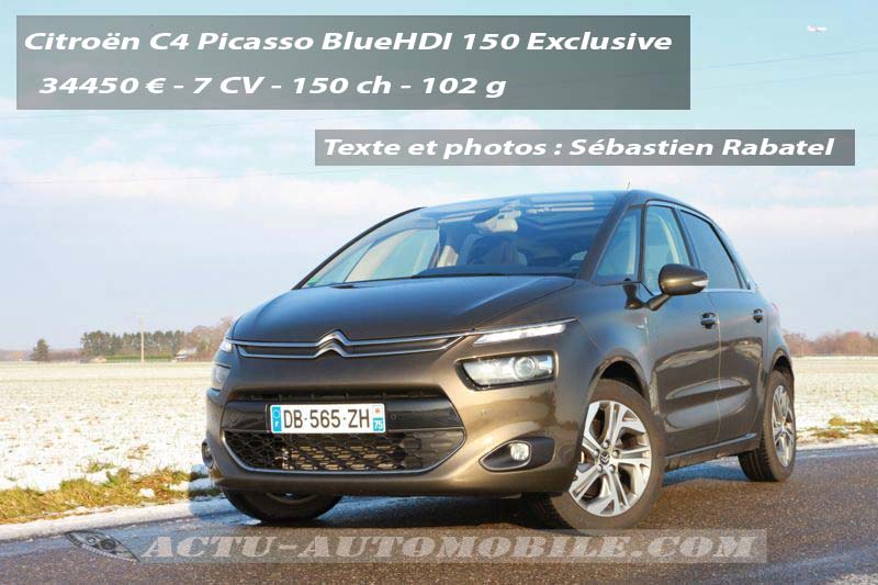 Essai Citroën C4 Picasso BlueHDI 150