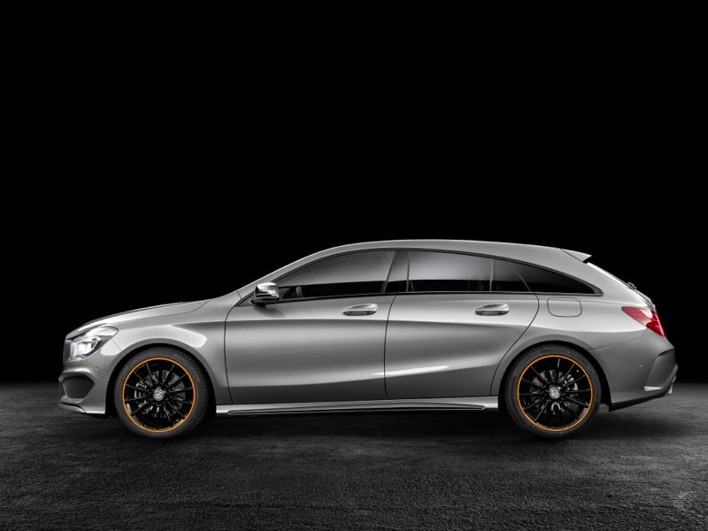 Mercedes CLA Shooting Brake Orange Art Edition