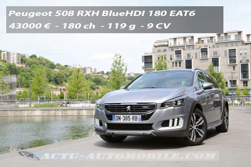 Essai Peugeot 508 RXH restylée