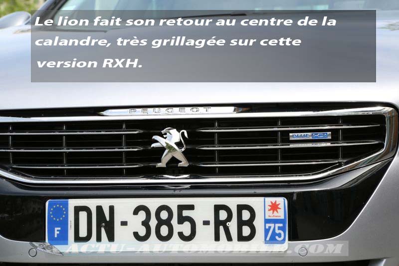 Calandre Peugeot 508 RXH restylée