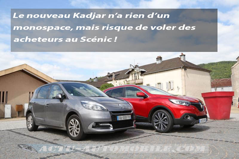 Le Renault Kadjar et le Scénic