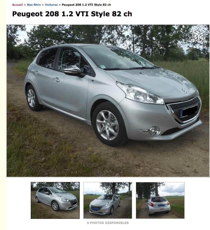 Acheter une Peugeot 208 Style en occasion