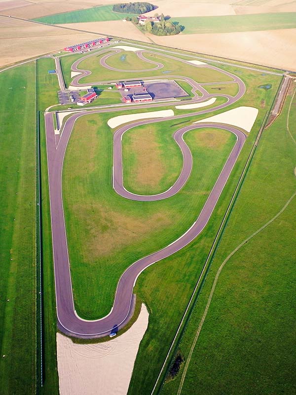 Vue aérienne du circuit la Ferté Gaucher