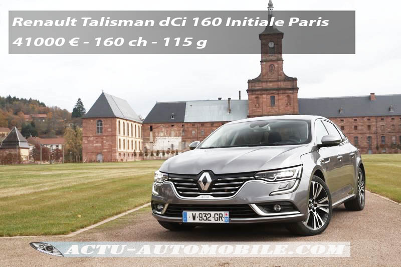 Essai Renault Talisman dCi 160 EDC6 Initiale Paris