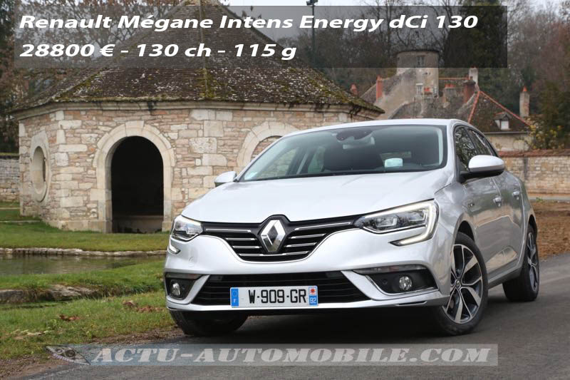 Essai nouvelle Renault Mégane dCi 130 Intens