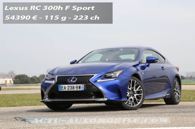 Essai Lexus RC 300h F Sport