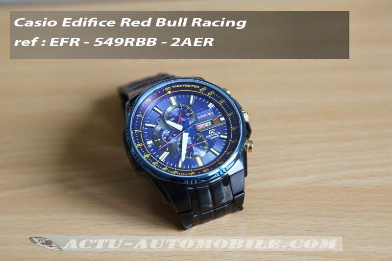 Montre Casio Edifice Infiniti Red Bull Racing