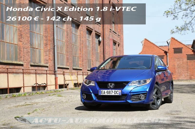 Essai Honda Civic restylée 1.8 i-VTEC 142 X Edition
