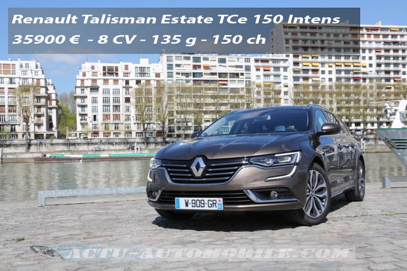 Essai Renault Talisman Estate TCe 150 EDC7
