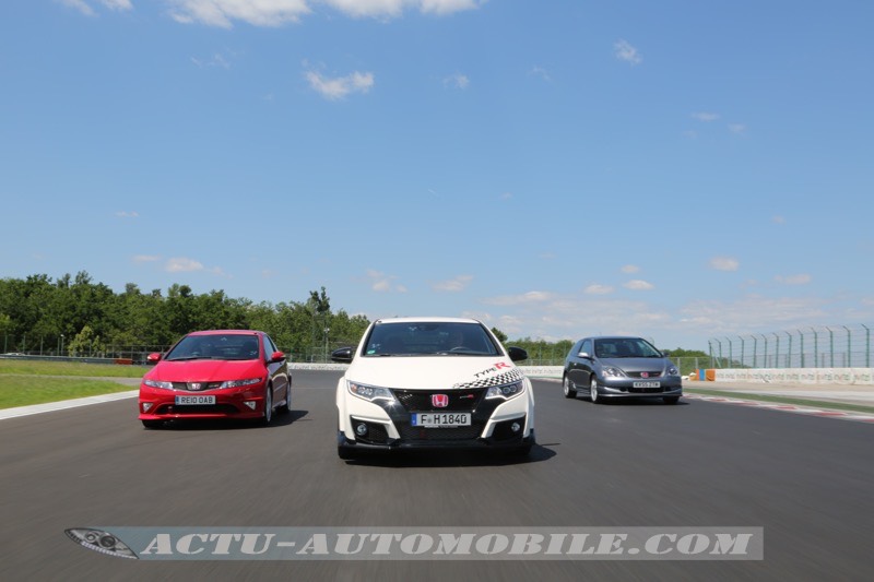 Les 3 générations de Honda Civic Type R