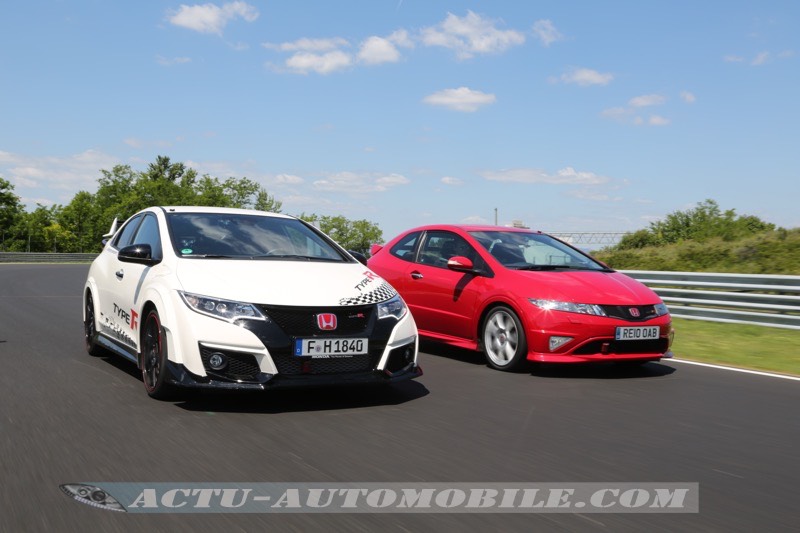 Les 2 dernières générations de Honda Civic Type R