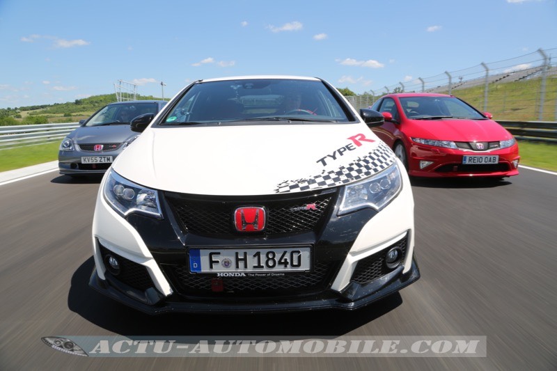 Les 3 générations de Honda Civic Type R