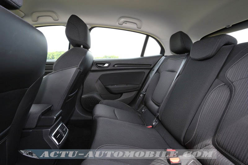 Banquette arrière de la Renault Mégane 2016