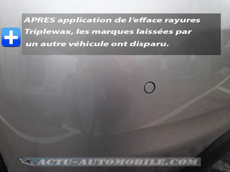 Essai de l'Efface Rayures Triplewax