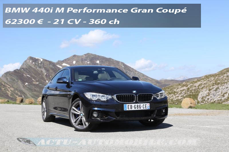 Essai BMW Série 4 Gran Coupé 440i M Performance