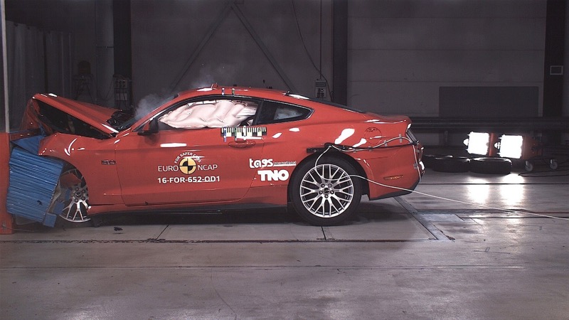 Crash test EuroNCAP Ford Mustang