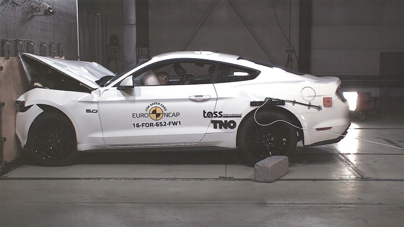 Crash test EuroNCAP Ford Mustang