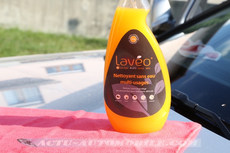 Test produits de lavage sans eau Laveo