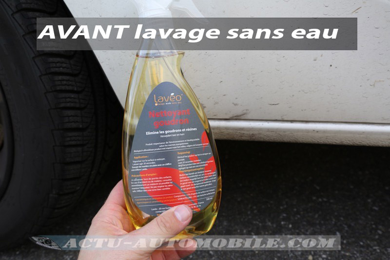 Test nettoyant goudron Lavéo