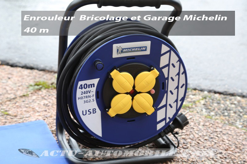 Enrouleur bricolage et garage 40 m par Michelin