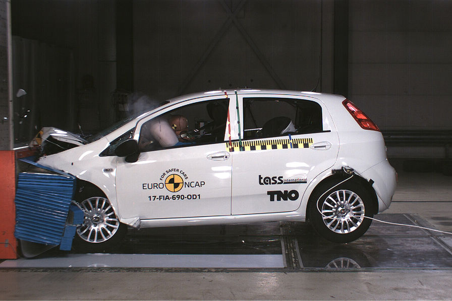 La Fiat Punto a été sanctionnée par une note de 0 étoile au dernier crash test Euro NCAP