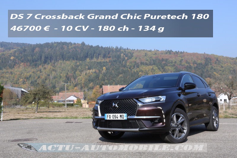 Essai DS 7 Crossback Puretech 180