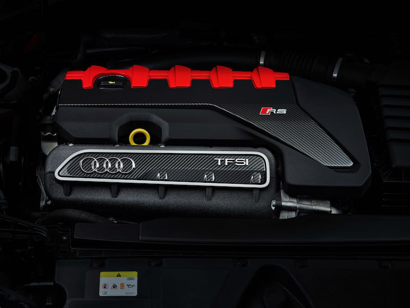 La RS3 demeure fidèle au 5 cylindres 2.5 TFSI