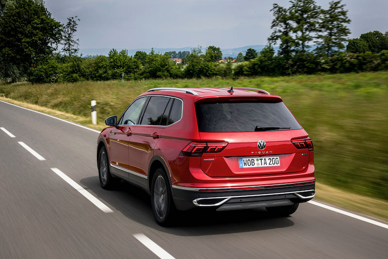 L'arrière du nouveau Tiguan Allspace