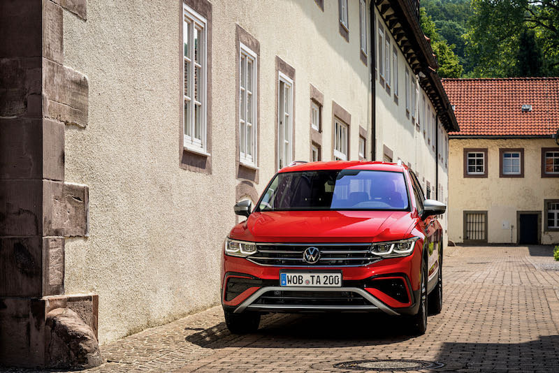 La face avant du nouveau Tiguan Allspace