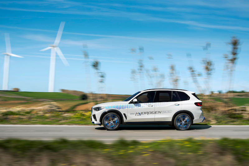 Le profil du BMW iX5 Hydrogen