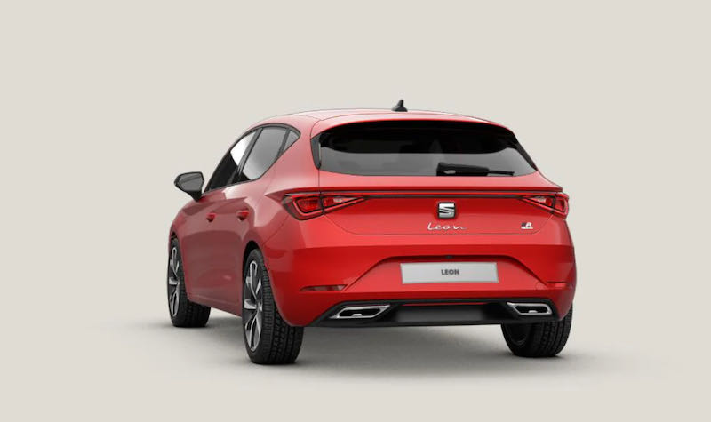 L'arrière de la Seat Leon FR