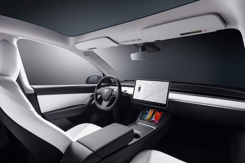 L'intérieur de la Tesla Model Y