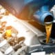 Remplissage du moteur avec de l'huile neuve