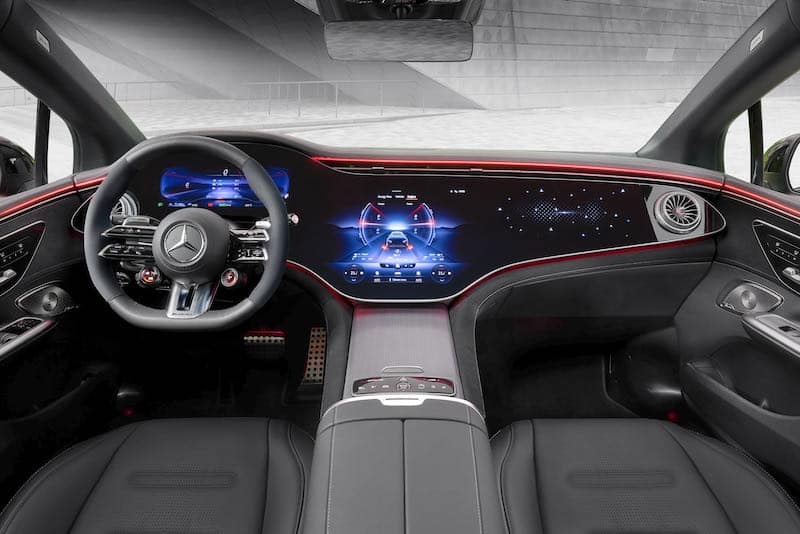 L'intérieur de la Mercedes-AMG EQE