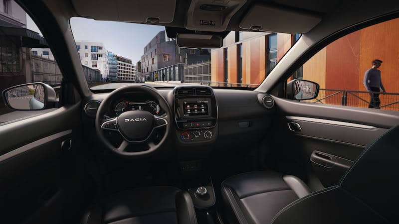 Dacia Spring 2022 rear dashboard
