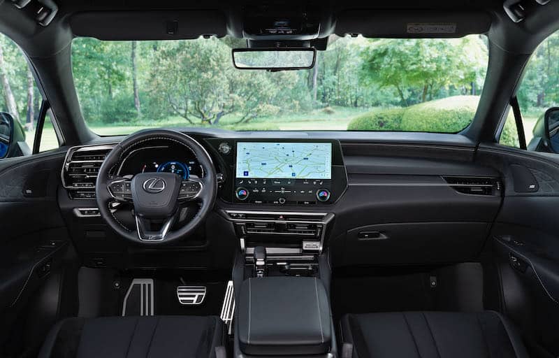 The Lexus RX dashboard