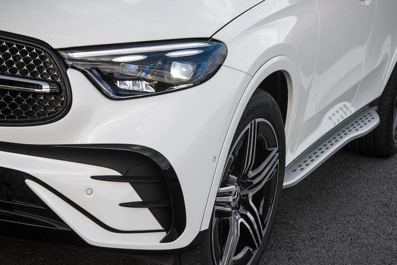 Détail sur la partie avant d'une version AMG Line