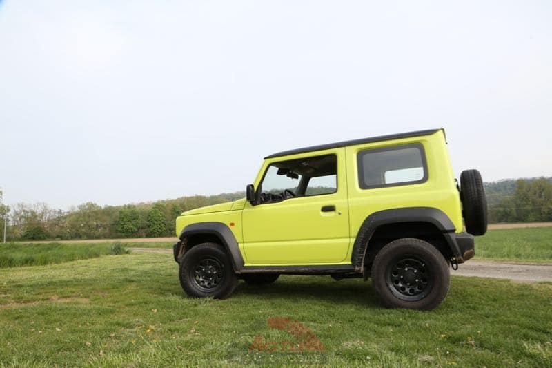 If the Jimny imposes, it's more with its design than its very small size!