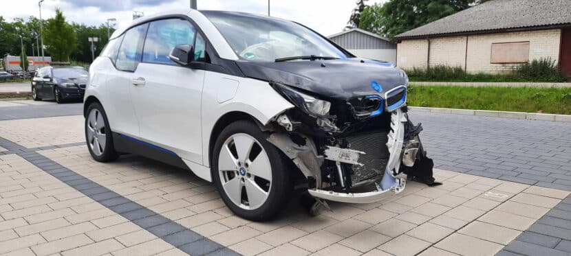 Une BMW i3 accidentée en Allemagne