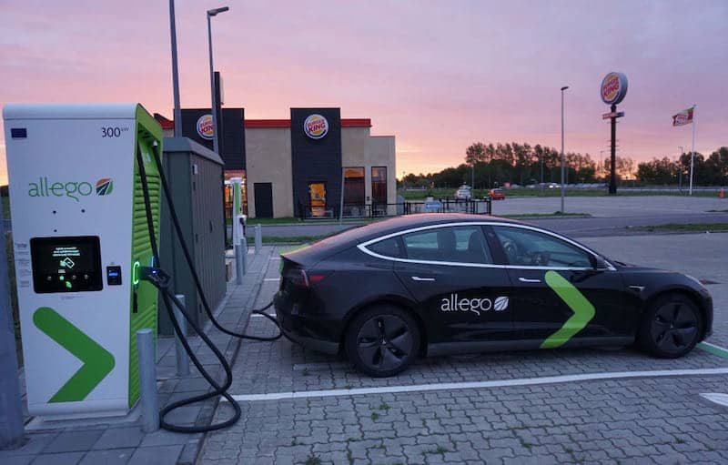 La recharge des voitures électriques va augmenter sur les bornes Allego dès octobre