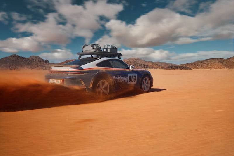 Le Pack Rallye Design sur la 911 Dakar