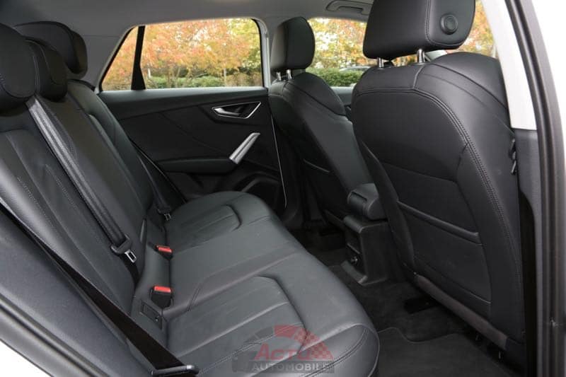 Les places arrière de l'Audi Q2