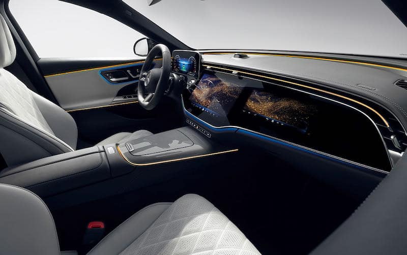 Das Interieur der neuen Mercedes E-Klasse der Baureihe 214