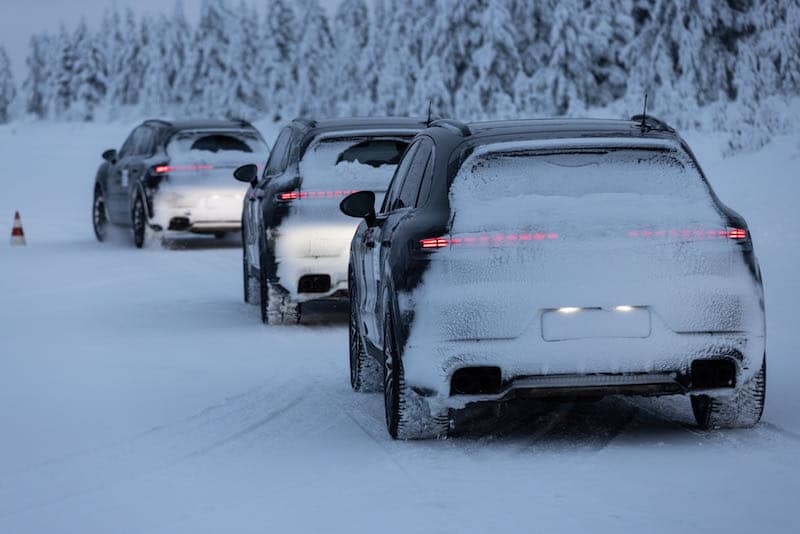 Le Porsche Cayenne en phase de tests