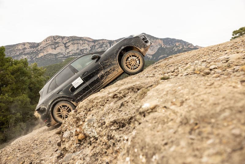 Le Porsche Cayenne en phase de tests