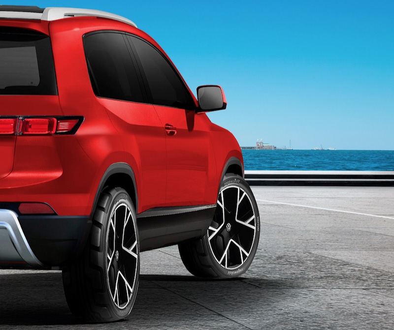  Le futur SUV attendu sur base de Volkswagen ID.2.  - illustration : K Design