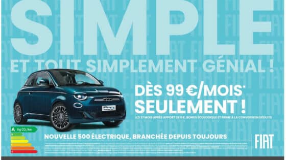 Une Fiat 500 électrique à 99 euros par mois, mais pas pour tous