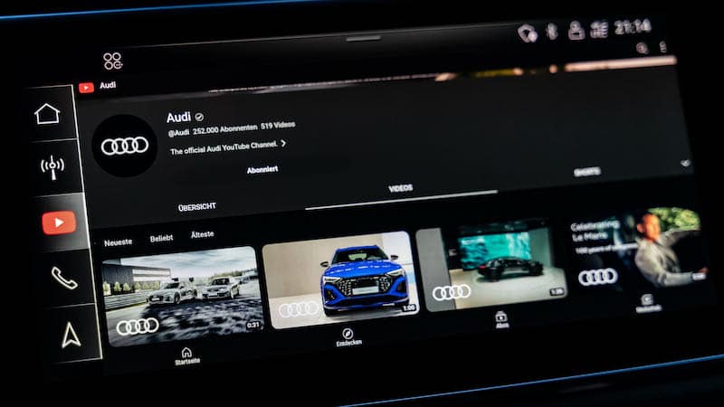 Audi va intégrer Youtube sur l'ensemble de sa gamme